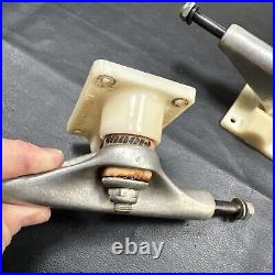 Vintage Tracker Extrack Skateboard Trucks White Silver 1978 Rare 7.5