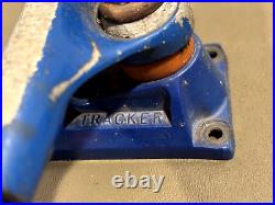 Vintage Tracker Sixtrack SX Street Blue Black Skateboard Trucks Rare 8
