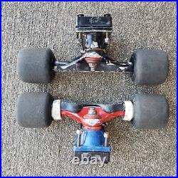 Vintage Tracker Ultralights Skateboard Trucks with Vision Shredder Wheels