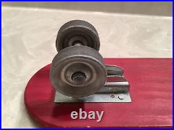 Vintage Tresco Official Skee-Skate Board Metal Wheels Wooden 18.5 Long