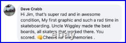 Vintage Uncle Wiggley Skateboard Designed by Dave Crabb Corona FIRST GRAPHIC Vintage Uncle Wiggley Skateboard Designed by Dave Crabb Corona FIRST GRAPHIC