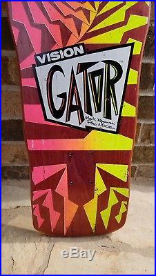 Vintage VISION GATOR Mark Rogowski Skateboard deck Powell Peralta santa Cruz