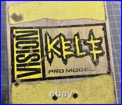 Vintage VISION KELE PRO MODEL Skateboard With Independent Trucks & Vision Wheels