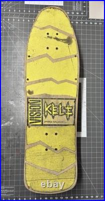 Vintage VISION KELE PRO MODEL Skateboard With Independent Trucks & Vision Wheels
