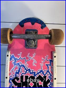 Vintage Variflex Shock Treatment Pink 1980s Skateboard All Original Survivor