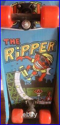 Vintage Variflex Skateboard Deck The Ripper NOS New In Box Crazy Rare Cool
