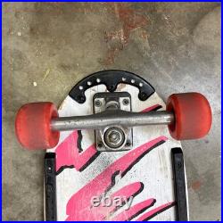 Vintage Variflex Skateboard Pink White Old School Street Rage II Wheels 80s 90s