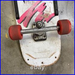 Vintage Variflex Skateboard Pink White Old School Street Rage II Wheels 80s 90s