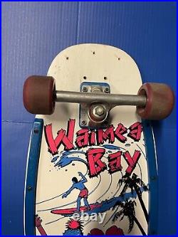Vintage Variflex Waimea Bay Skateboard Skate Deck Surfing Surf Wall Art