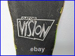 Vintage Vision Gator Skateboard Deck Copyright 1986 Complete with TriStar Trucks