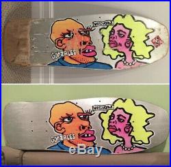 Vintage Vision Mark Gonzales Man And Woman Skateboard Deck 80s OG Rare Gonz