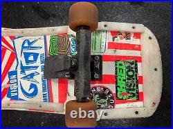 Vintage Vision Mark Rogowski Gator Skateboard Deck 1980's original