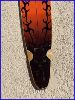 Vintage Vision Pin Tail Longboard Skateboard Deck Only Sidewalk Surfboard 46