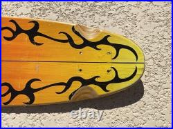 Vintage Vision Pin Tail Longboard Skateboard Deck Only Sidewalk Surfboard 46