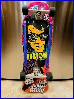 Vintage Vision Psycho Stick Skateboard 1980s Rare