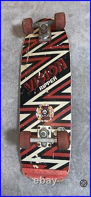 Vintage Vision Ripper Skateboard Complete cruiser With Trucks