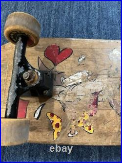 Vintage Vision Skateboard Deck Old School 1980's Rare Vb3 Wheels Tex Avery Wolf