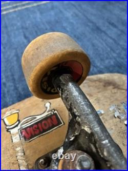 Vintage Vision Skateboard Deck Old School 1980's Rare Vb3 Wheels Tex Avery Wolf