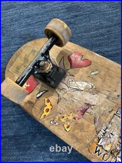 Vintage Vision Skateboard Deck Old School 1980's Rare Vb3 Wheels Tex Avery Wolf