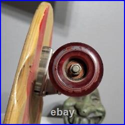 Vintage Vision Street Wear Longboard Skateboard Deck Sidewalk Surfboard 46 Red