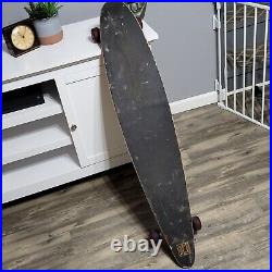 Vintage Vision Street Wear Longboard Skateboard Deck Sidewalk Surfboard 46 Red