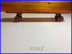 Vintage Wood Hot Dogger Ski Board Skateboard Torrance California METAL WHEELS