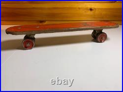 Vintage Wood Hot Dogger Ski Board Skateboard Torrance California METAL WHEELS