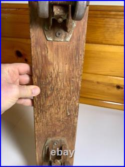 Vintage Wood Hot Dogger Ski Board Skateboard Torrance California METAL WHEELS