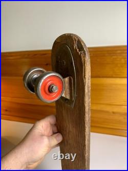 Vintage Wood Hot Dogger Ski Board Skateboard Torrance California METAL WHEELS