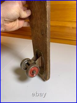 Vintage Wood Hot Dogger Ski Board Skateboard Torrance California METAL WHEELS