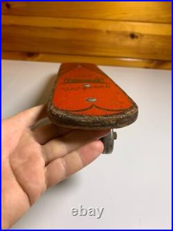 Vintage Wood Hot Dogger Ski Board Skateboard Torrance California METAL WHEELS