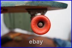 Vintage Wood Skateboard X Caliber Trucks Cadillac Hot Lips Wheels 70s