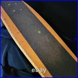 Vintage Wooden 60s Skateboard From Virginia Beach W Vintage Stickers