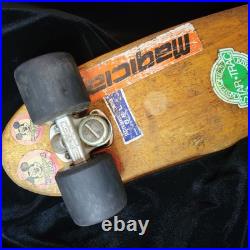 Vintage Wooden 60s Skateboard From Virginia Beach W Vintage Stickers