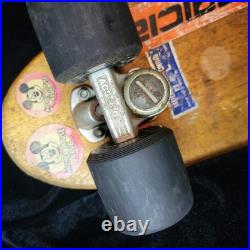 Vintage Wooden 60s Skateboard From Virginia Beach W Vintage Stickers