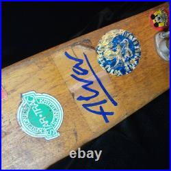 Vintage Wooden 60s Skateboard From Virginia Beach W Vintage Stickers