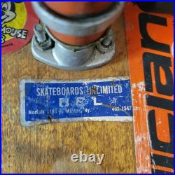 Vintage Wooden 60s Skateboard From Virginia Beach W Vintage Stickers