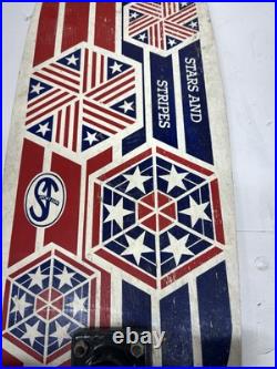 Vintage Wooden Indy 500 Skateboard 1960s Stars And Stripes Vintage Wooden Indy 500 Skateboard 1960s Stars And Stripes