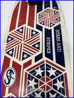Vintage Wooden Indy 500 Skateboard 1960s Stars And Stripes Vintage Wooden Indy 500 Skateboard 1960s Stars And Stripes