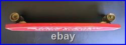 Vintage Wooden Rinky Dink Surf Board Metal Steel Wheels 24 Skateboard 1960s
