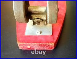Vintage Wooden Rinky Dink Surf Board Metal Steel Wheels 24 Skateboard 1960s