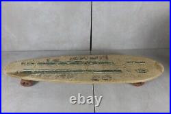 Vintage Wooden Sidewalk Skateboard 30 Clay Wheels