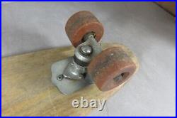 Vintage Wooden Sidewalk Skateboard 30 Clay Wheels