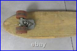 Vintage Wooden Sidewalk Skateboard 30 Clay Wheels