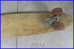 Vintage Wooden Sidewalk Skateboard 30 Clay Wheels