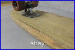 Vintage Wooden Sidewalk Skateboard 30 Clay Wheels