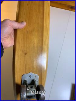 Vintage Wooden Sidewalk Surfboard Skateboard Fifteen Toes Nash Wood Metal Wheels