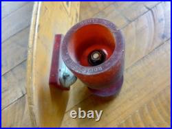 Vintage Wooden Skateboard Deck with Rolls Royce silver could wheels and ACS-500