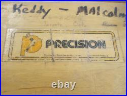 Vintage Wooden Skateboard Deck with Rolls Royce silver could wheels and ACS-500