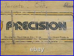 Vintage Wooden Skateboard Deck with Rolls Royce silver could wheels and ACS-500